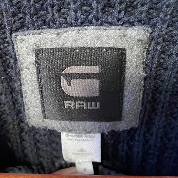 G-Star Raw Crew Neck Sweater in Navy Blue - Picture 5 of 11